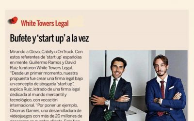 Expansión sitúa a White Towers Legal como una de las firmas Legal Tech españolas que triunfan en el extranjero
